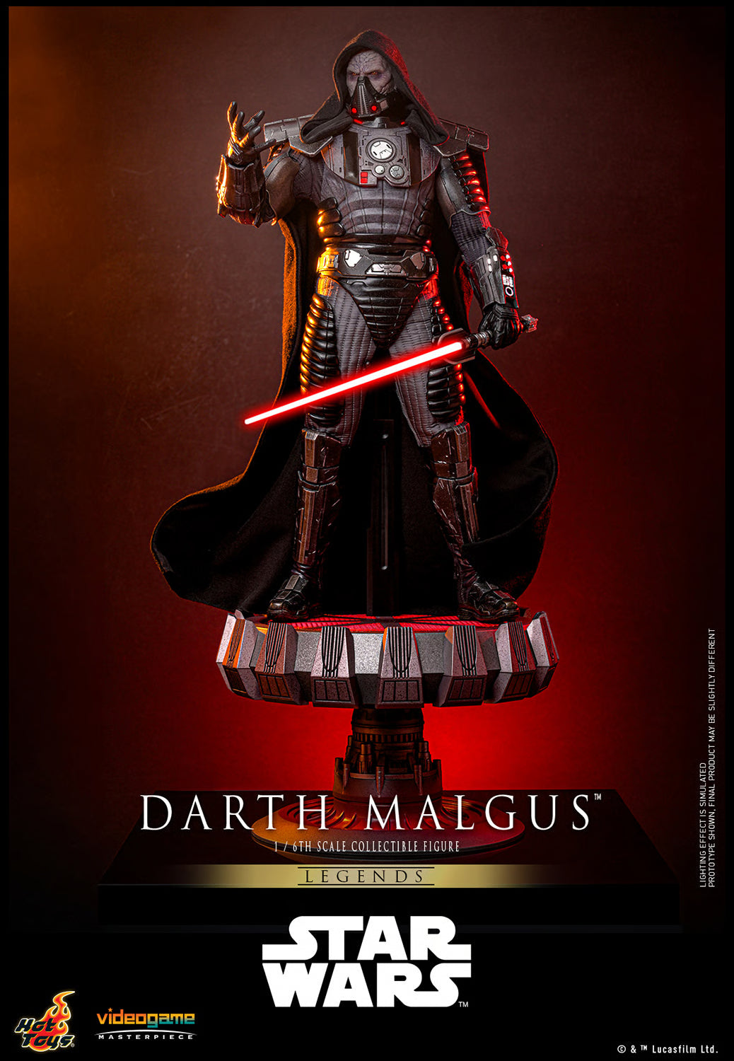 Hot Toys Star Wars - Darth Malgus Sixth Scale Figure - Video Game Masterpiece Series - VGM70