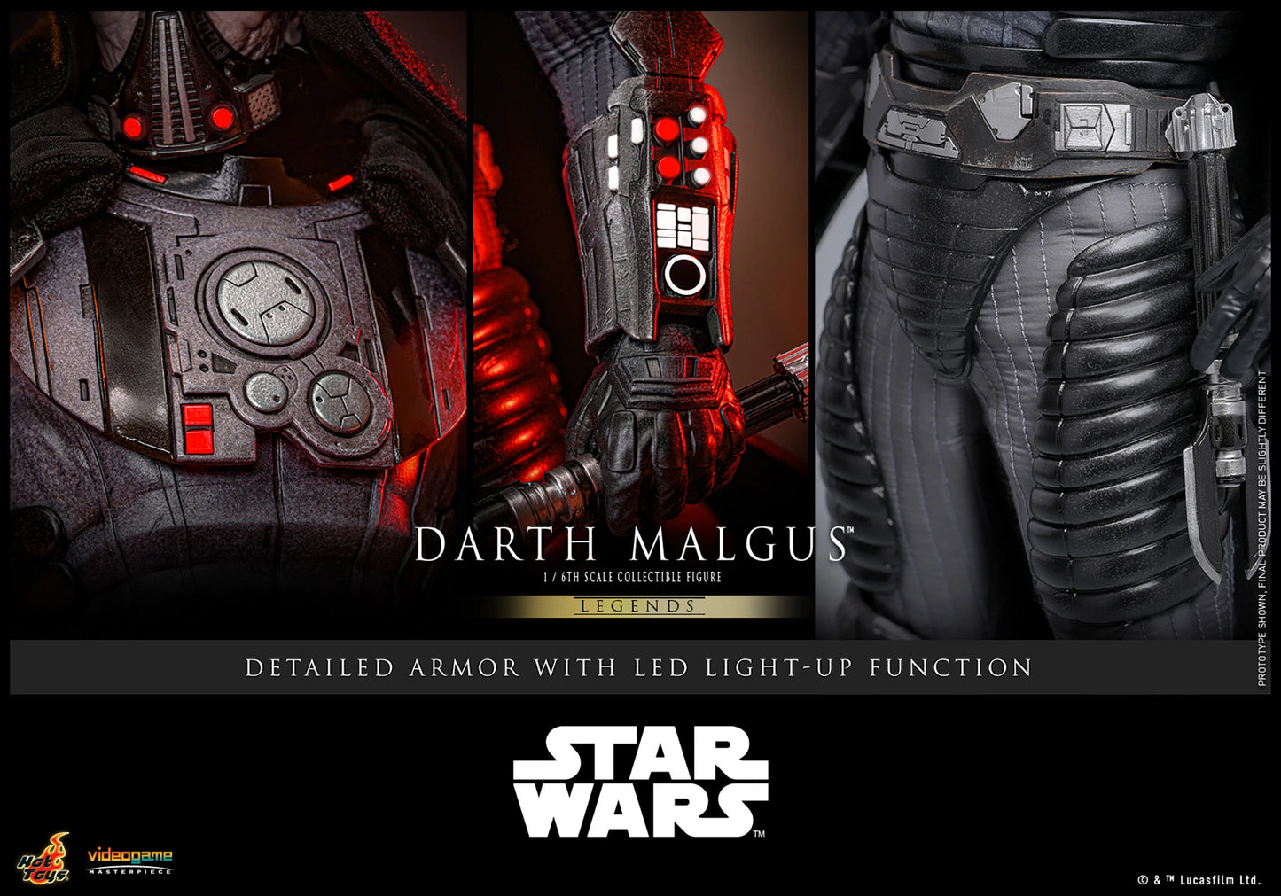 Hot Toys Star Wars - Darth Malgus Sixth Scale Figure - Video Game Masterpiece Series - VGM70