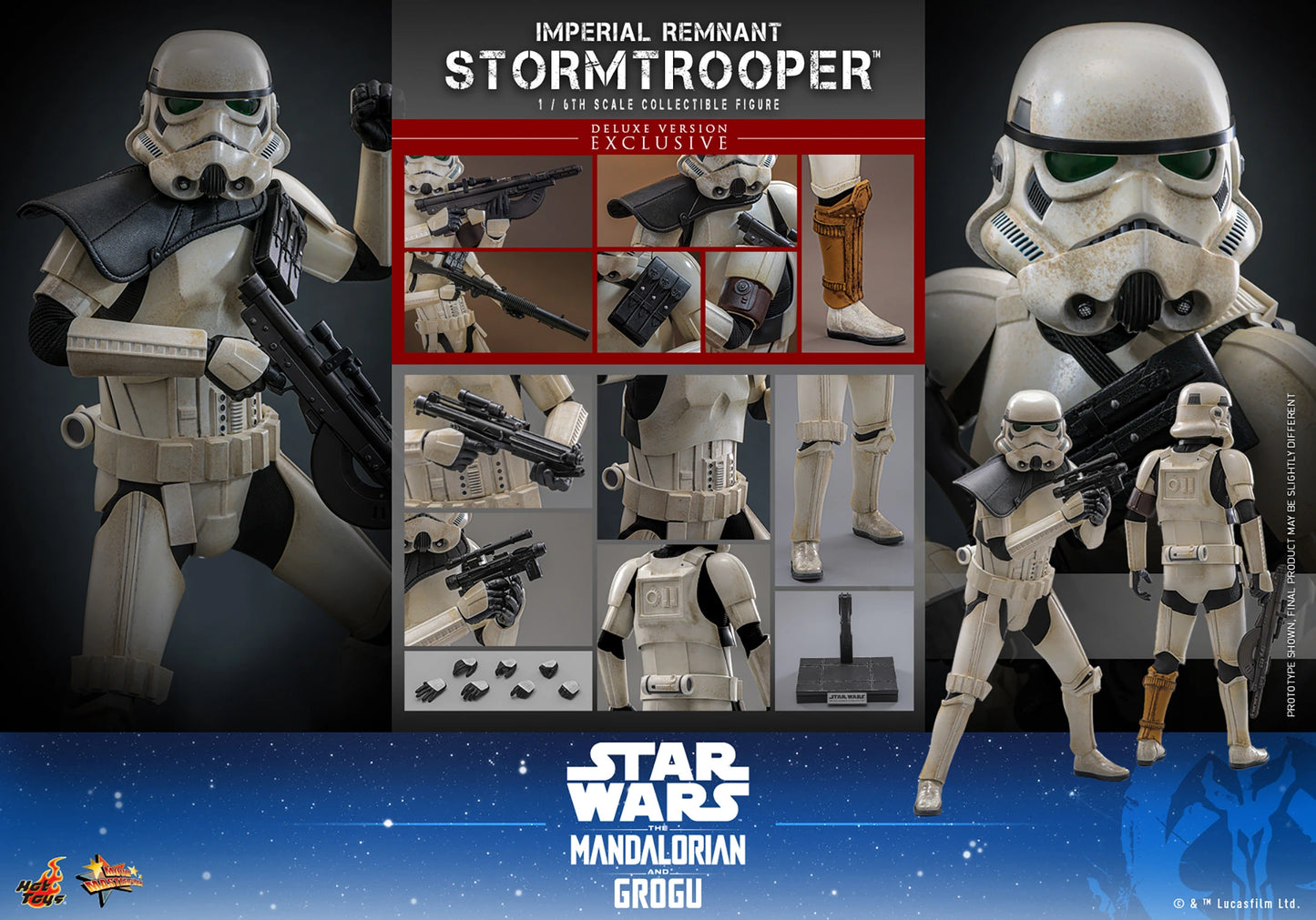 Hot Toys Star Wars - Imperial Remnant Stormtrooper (Deluxe Version) - MMS837
