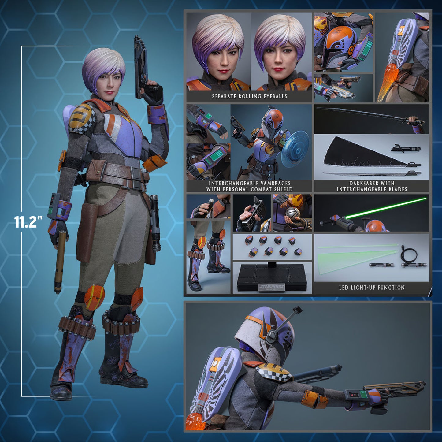 Hot Toys Sabine Wren Sixth Scale Figure - Television Masterpiece Series - Star Wars: Rebels (Hot Toys) - TMS171