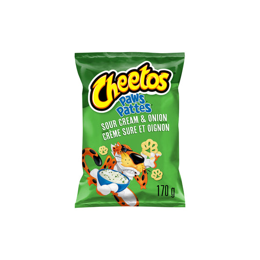 Cheetos Paws Pattes sour cream and onion 170g (Canada) LE