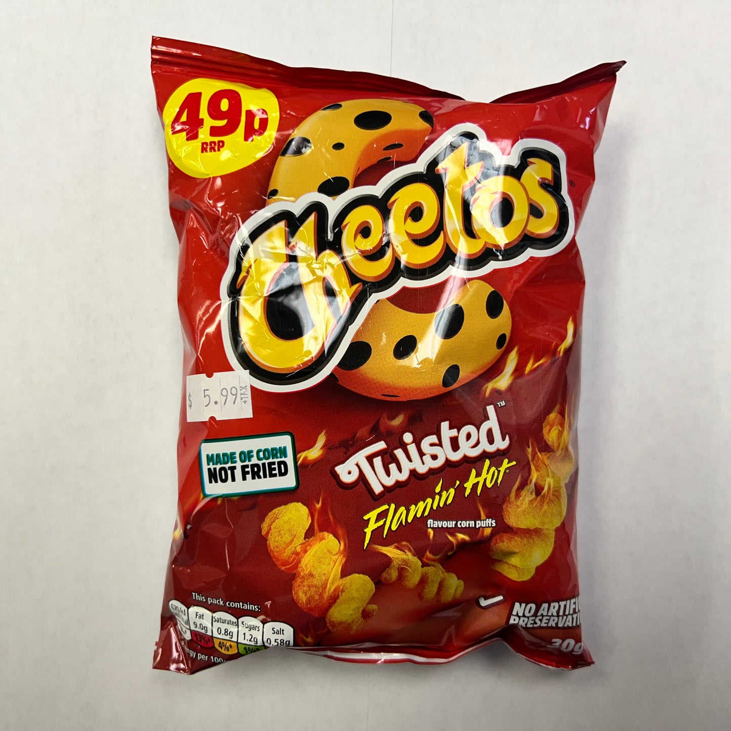 Cheetos Twisted Flamin’ Hot UK