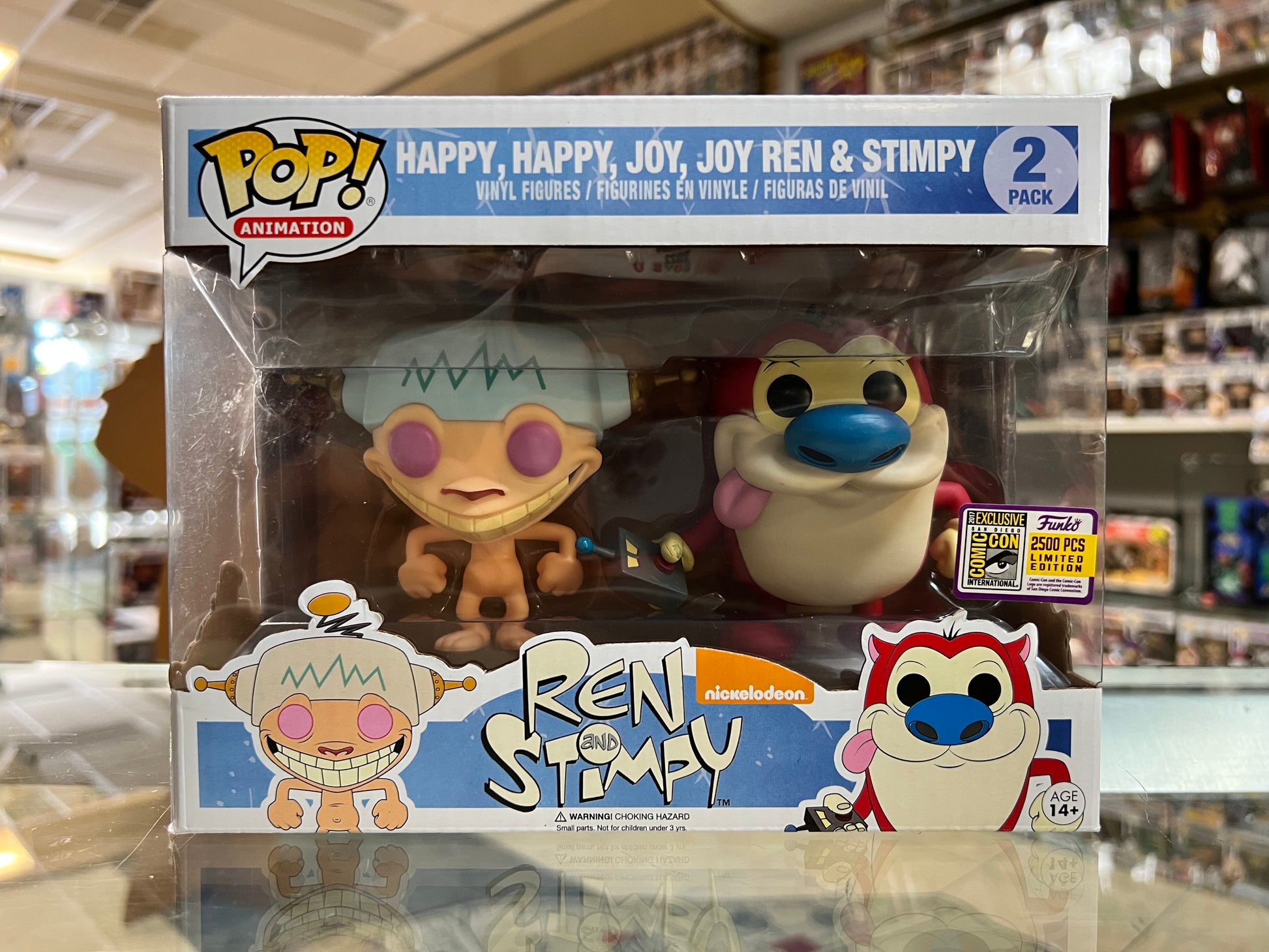Funko Pop! Animation Ren and Stimpy 2017 SDCC 2500PC LE (Happy