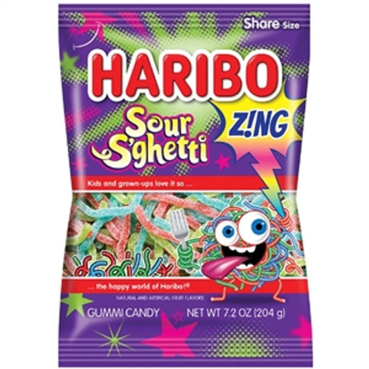 Haribo Sour S'ghetti Gummy Candy 5oz Bag