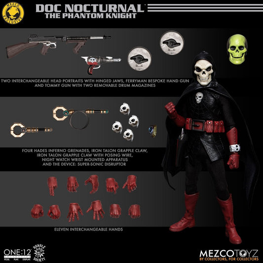 Mezco One 12 Rumble Society Doc Nocturnal The Phantom Knight