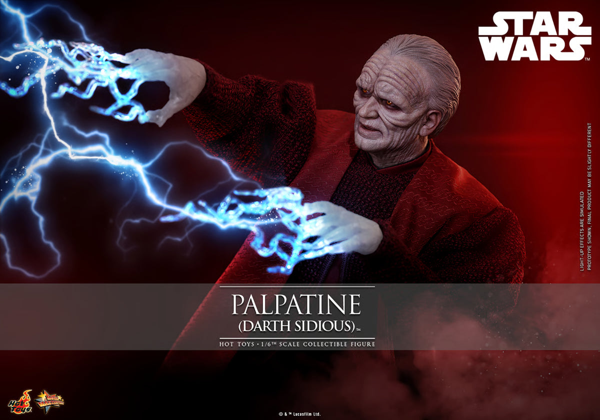 Hot Toys: Star Wars Palpatine (Darth Sidious) Sixth Scale Figure - Episode III - Movie Masterpiece Series (MMS805)