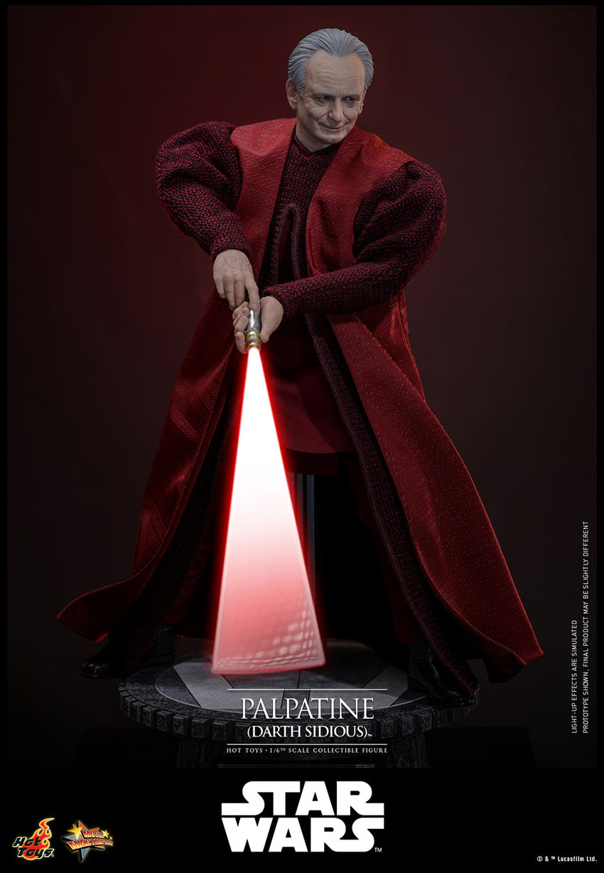 Hot Toys: Star Wars Palpatine (Darth Sidious) Sixth Scale Figure - Episode III - Movie Masterpiece Series (MMS805)