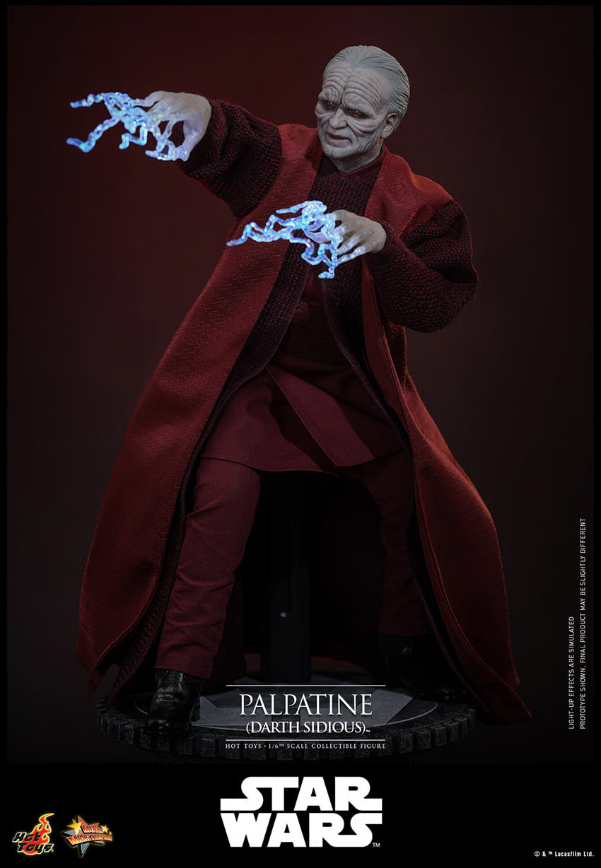 Hot Toys: Star Wars Palpatine (Darth Sidious) Sixth Scale Figure - Episode III - Movie Masterpiece Series (MMS805)
