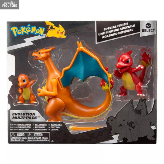 Pokémon Charmander, Charmeleon, Charizard - Evolution Multi-Pack Special Finish