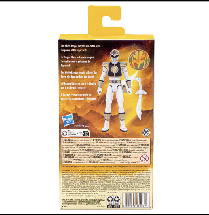 Mighty Morphin Power Rangers - Mighty Morphin White Ranger - 6" Action Figure - VHS Exclusive