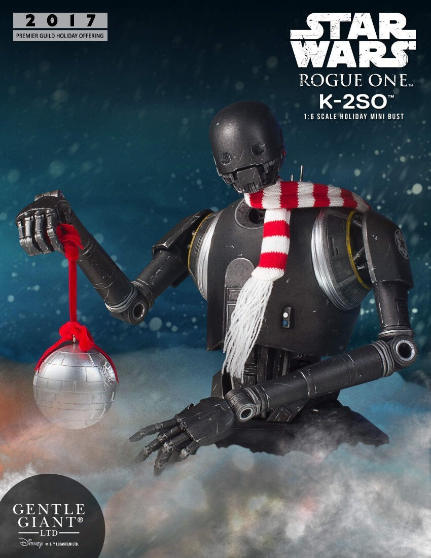 Gentle Giant - Star Wars K-2SO (Holiday Edition) Deluxe Mini Bust 2017 Premier Guild Exclusive