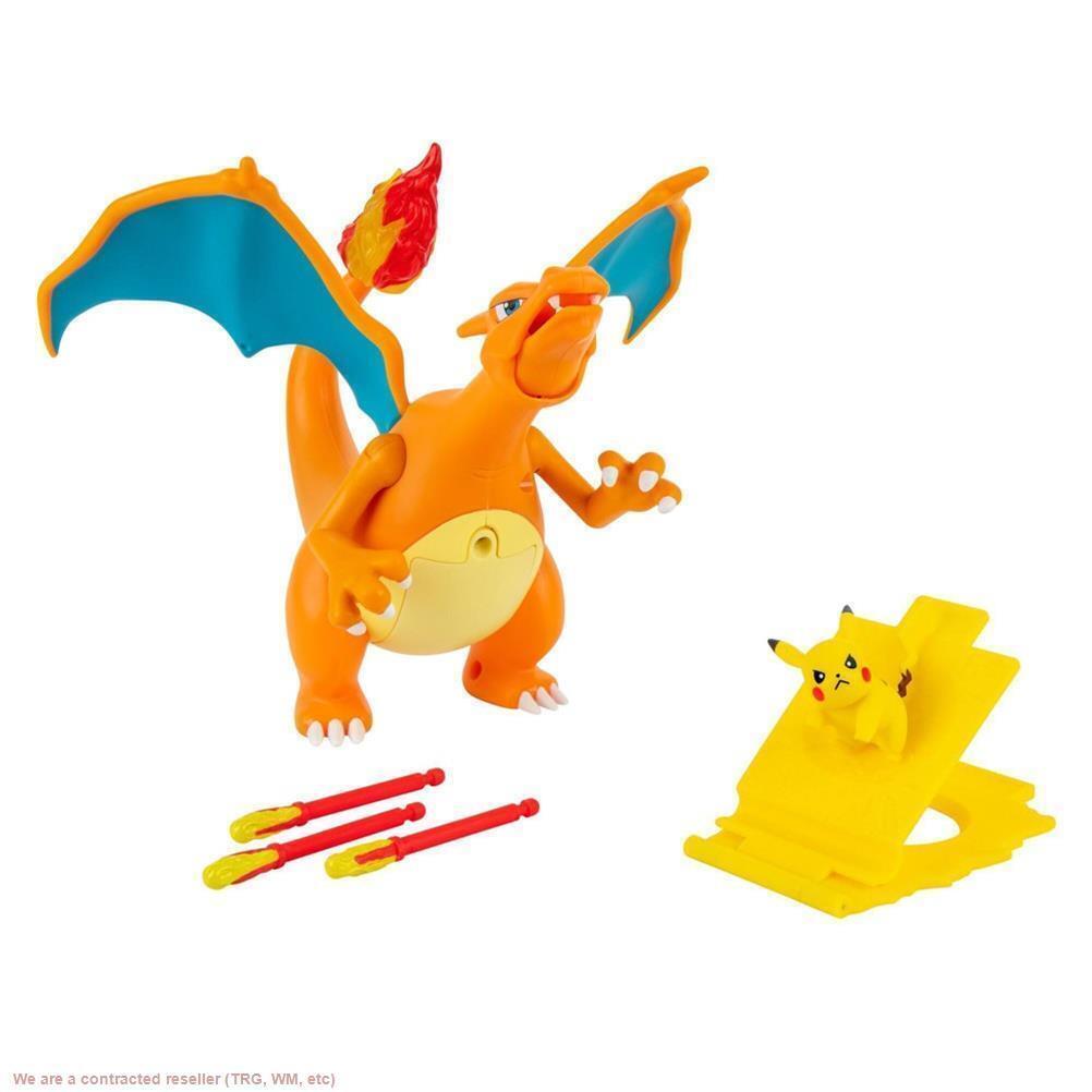 Jazwares - Pokémon Flame & Flight Charizard Deluxe Action Figure 2-Pack [with Pikachu]