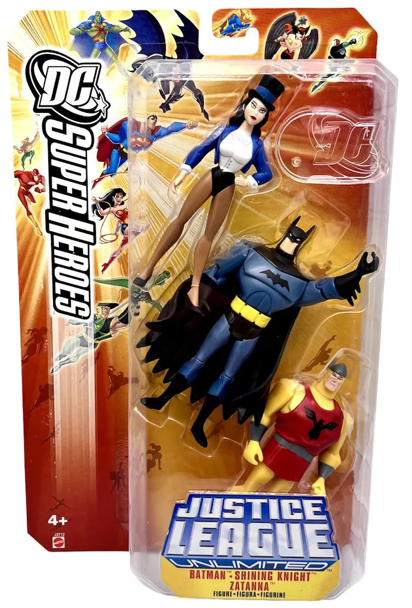 DC Super Heroes Justice League Unlimited - Batman, Shining Knight, Zatanna