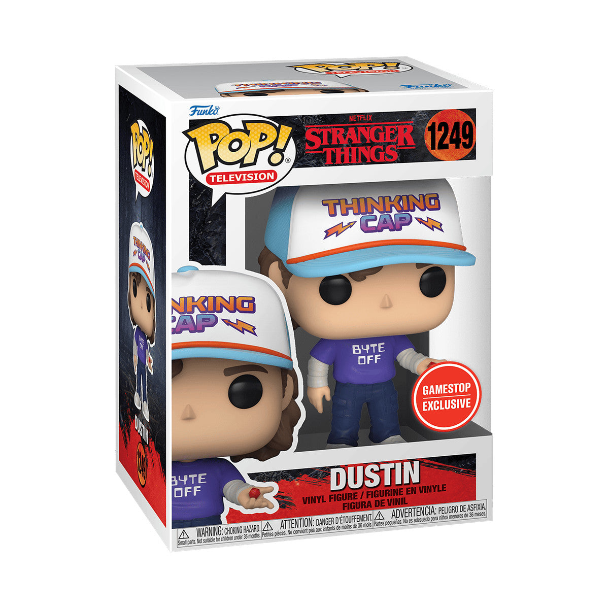 Funko Pop! Television - Stranger Things - Dustin - 1249 (Gamestop Exclusive)