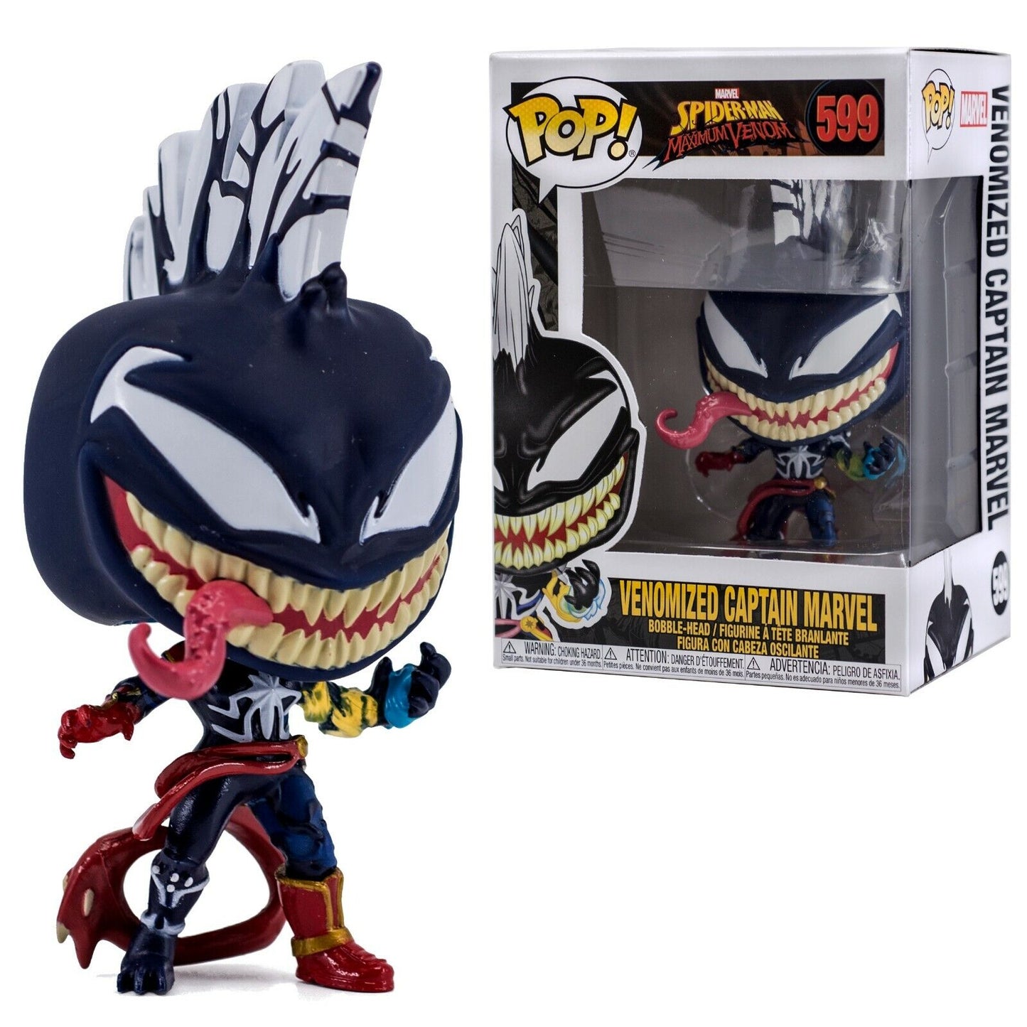 Funko Pop! - Spider-man Maximum Venom - Venomized Captain Marvel - 599