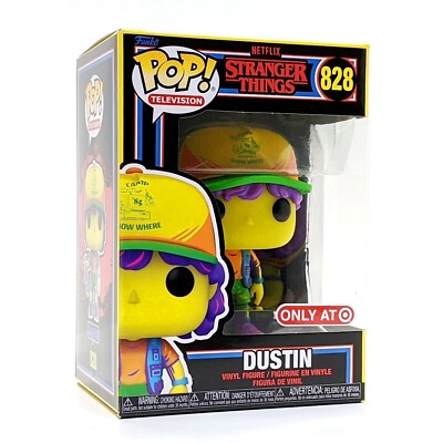 Funko Pop! Television - Stranger Things - Dustin - 828 Blacklight (Target Exclusive)