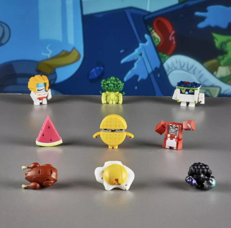 Transformers BotBots Ruckus Rally Hunger Hubs 5-Pack Mini Bots Set (F0833)