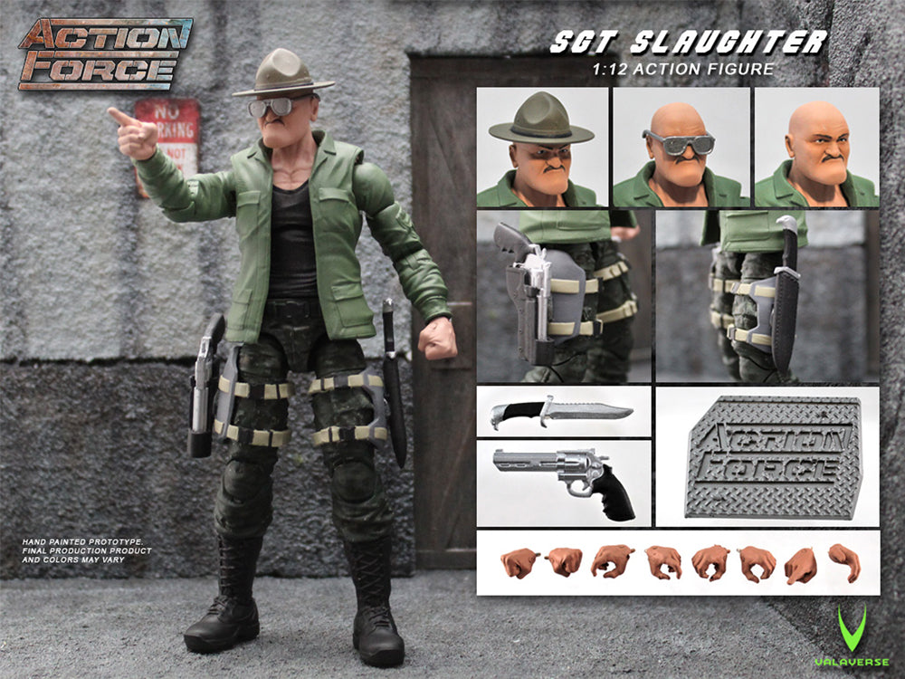 VALAVERSE - ACTION FORCE - SGT SLAUGHTER - SERIES ONE - 01-06