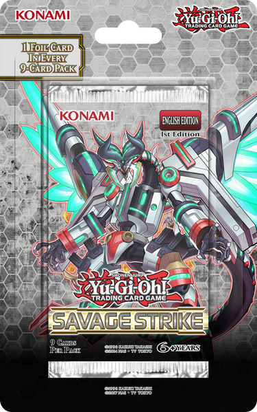 Yu-Gi-Oh! Savage Strike Booster Pack Blister Sealed - 1st Edition (SAST)