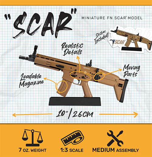 Miniature FN SCAR-L® Die Cast Model Kit - (FN SCAR® Model)