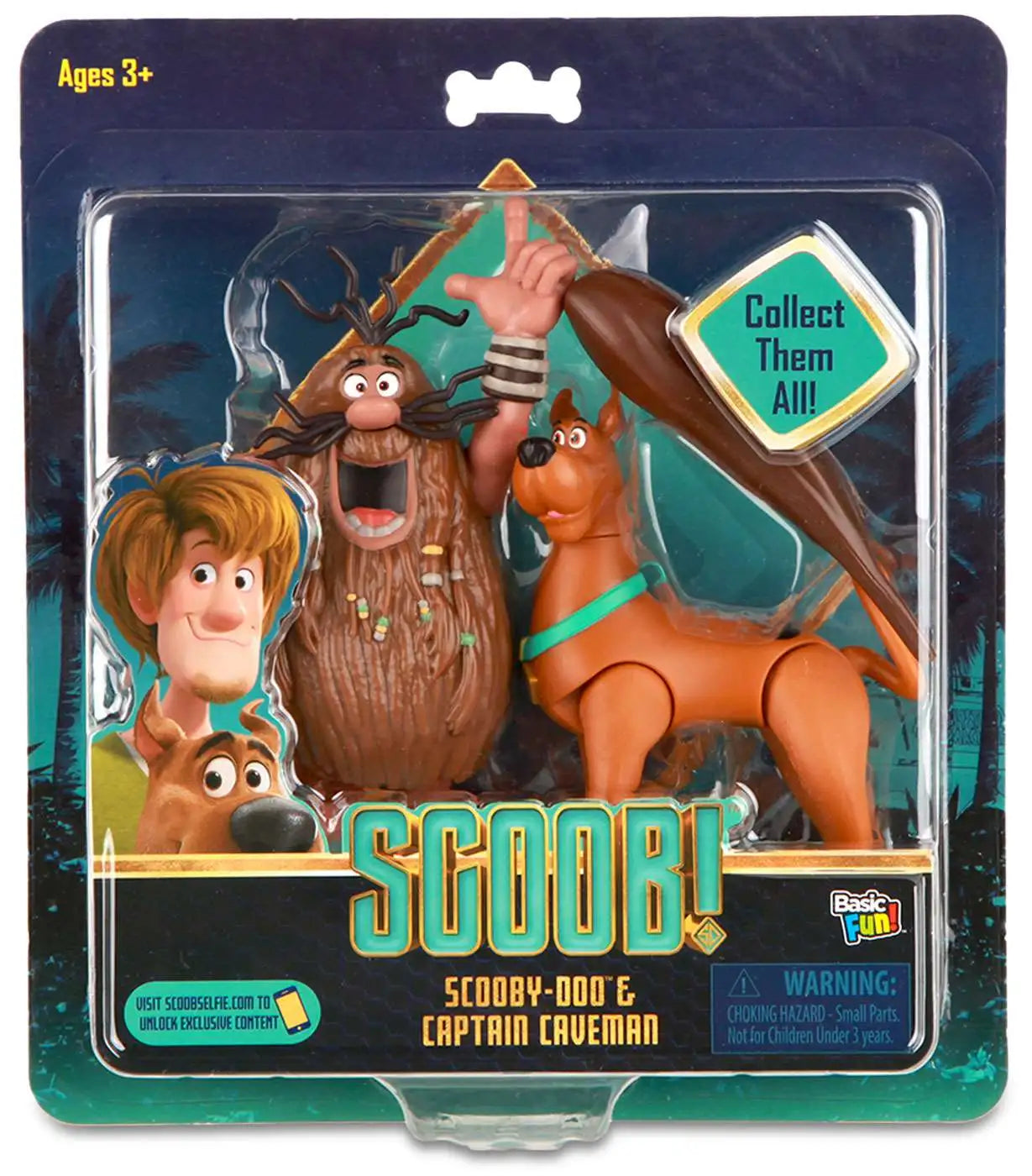 Basic Fun - Scoob! - Scooby-Doo & Captain Caveman (2 pack)