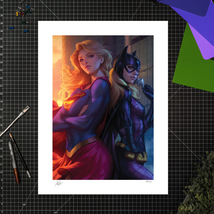 Sideshow - Supergirl™ & Batgirl™ Art Print - Stanley 'Artgerm' Lau