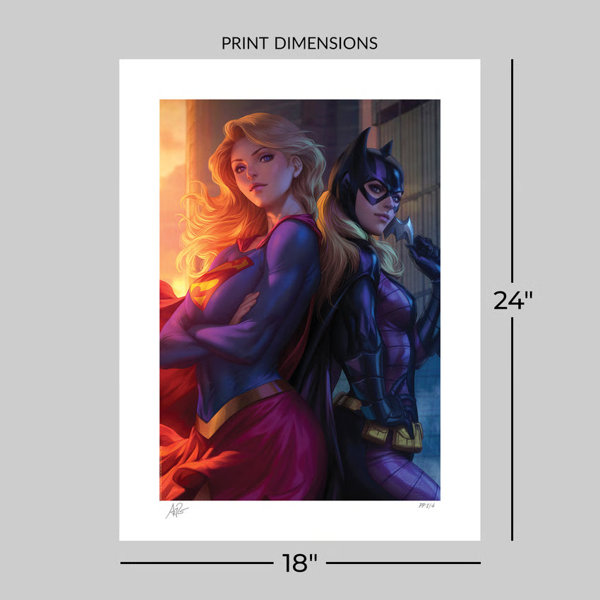 Sideshow - Supergirl™ & Batgirl™ Art Print - Stanley 'Artgerm' Lau