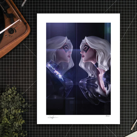 Black Cat Fine Art Print - Unframed - Marvel - Jeehyung Lee