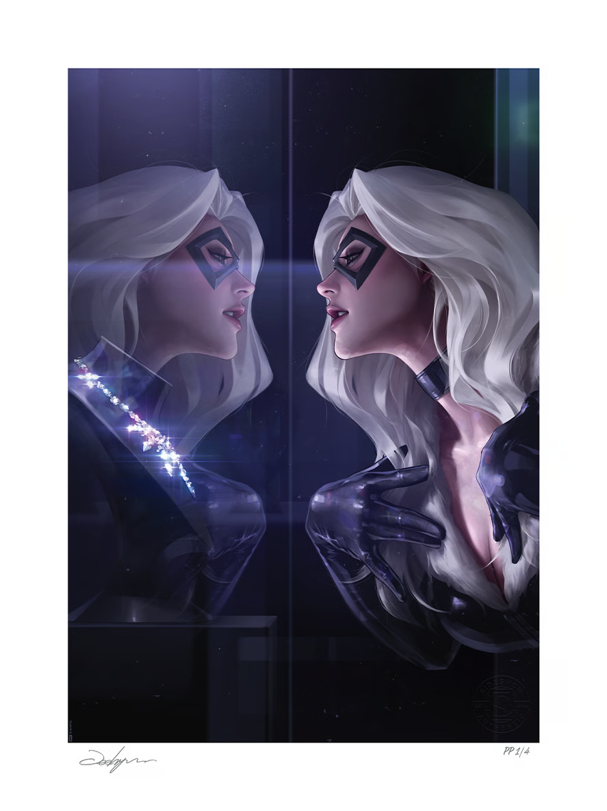 Black Cat Fine Art Print - Unframed - Marvel - Jeehyung Lee