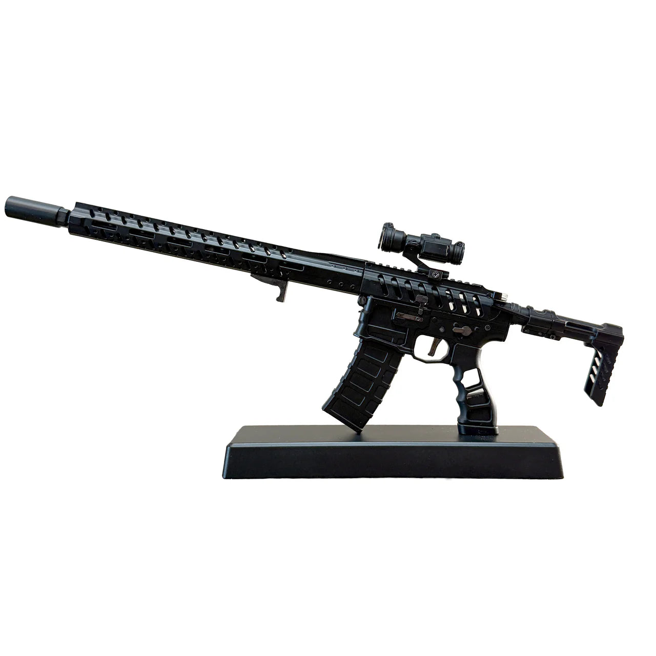Miniature AR15 Die Cast Model - (AR15 Skeleton Model Black)