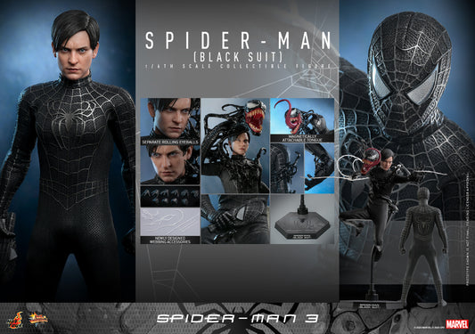 Hot Toys - Spider-man 3 (Black Suit) MMS727 1:6 Scale Collectible Figure