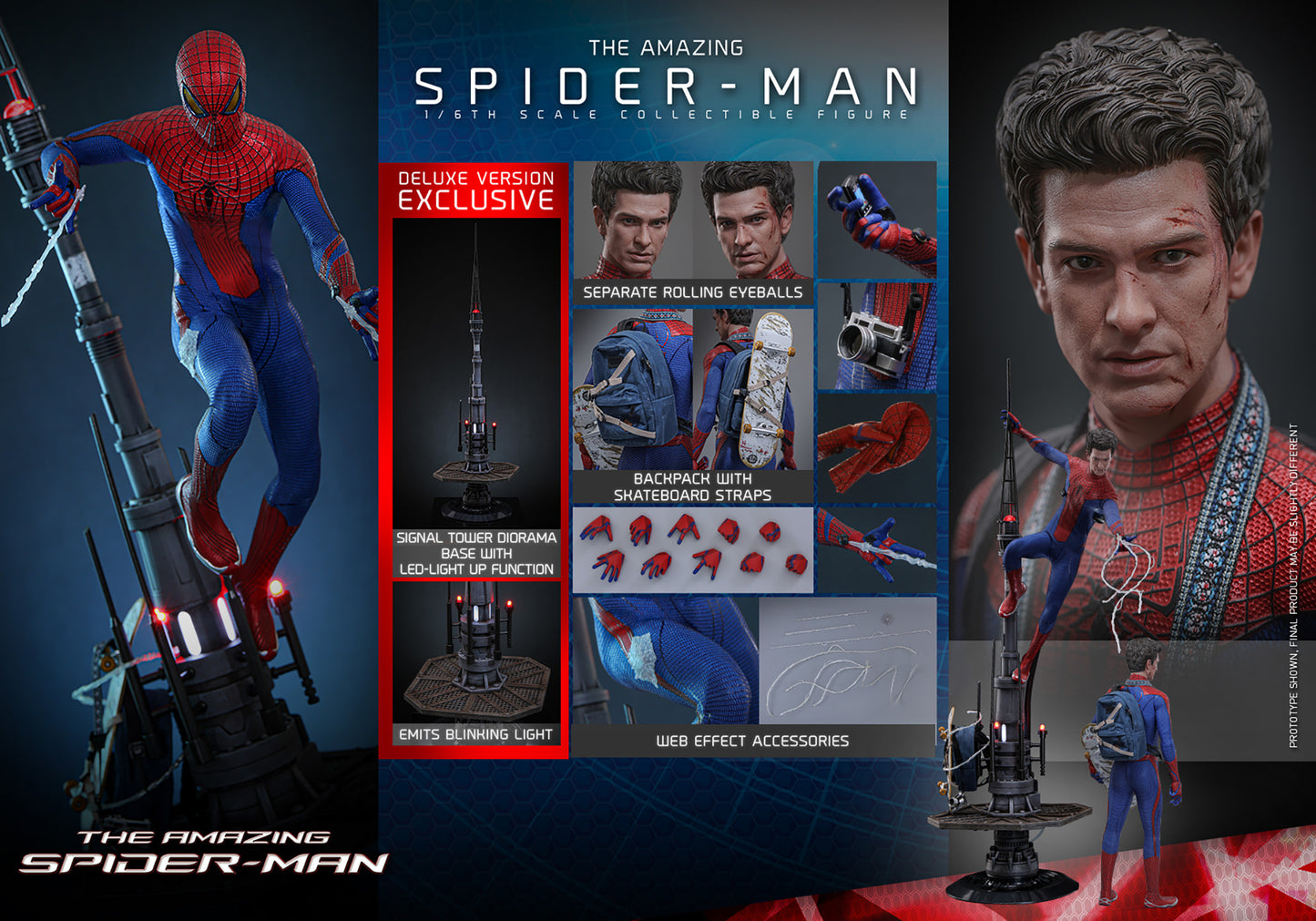 Hot Toys - The Amazing Spider-Man (Deluxe Version) MMS772 - 1:6 Scale Collectible Figure (PREORDER)