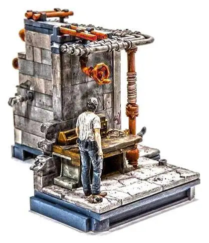 McFarlane Toys - The Walking Dead - Boiler Room Building Set #14558 - 2015