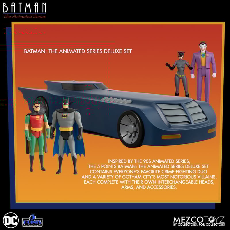 5 Points Batman: The Animated Series Deluxe Set | Mezco Toyz