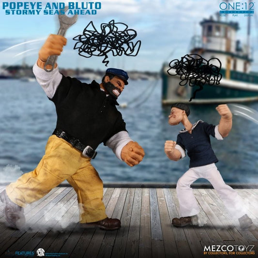 Mezco One:12 Collectibe - Popeye & Bluto: Stormy Seas Ahead Deluxe Boxed Set